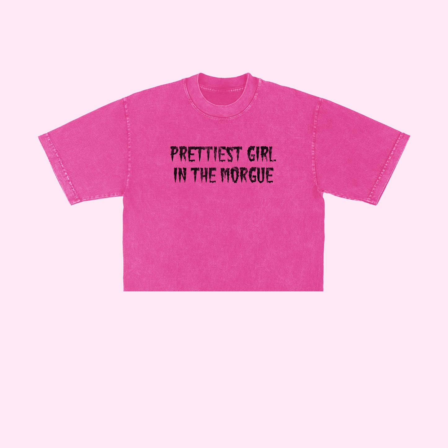 Prettiest Girl In The Morgue Crop Top (Sizes S-5XL)