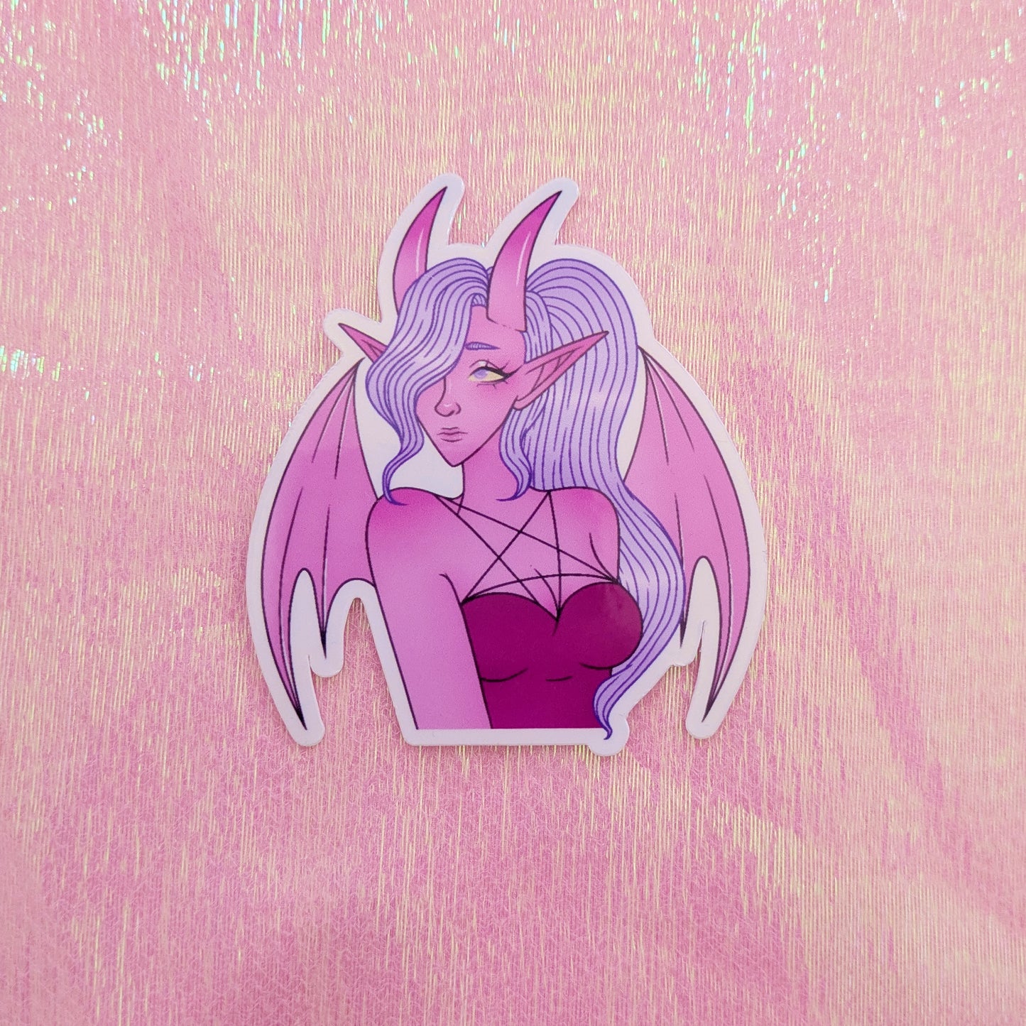 Pink Succubus Sticker