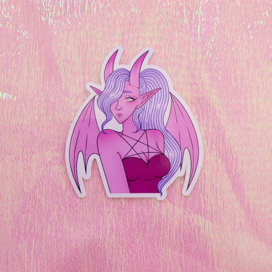 Pink Succubus Sticker