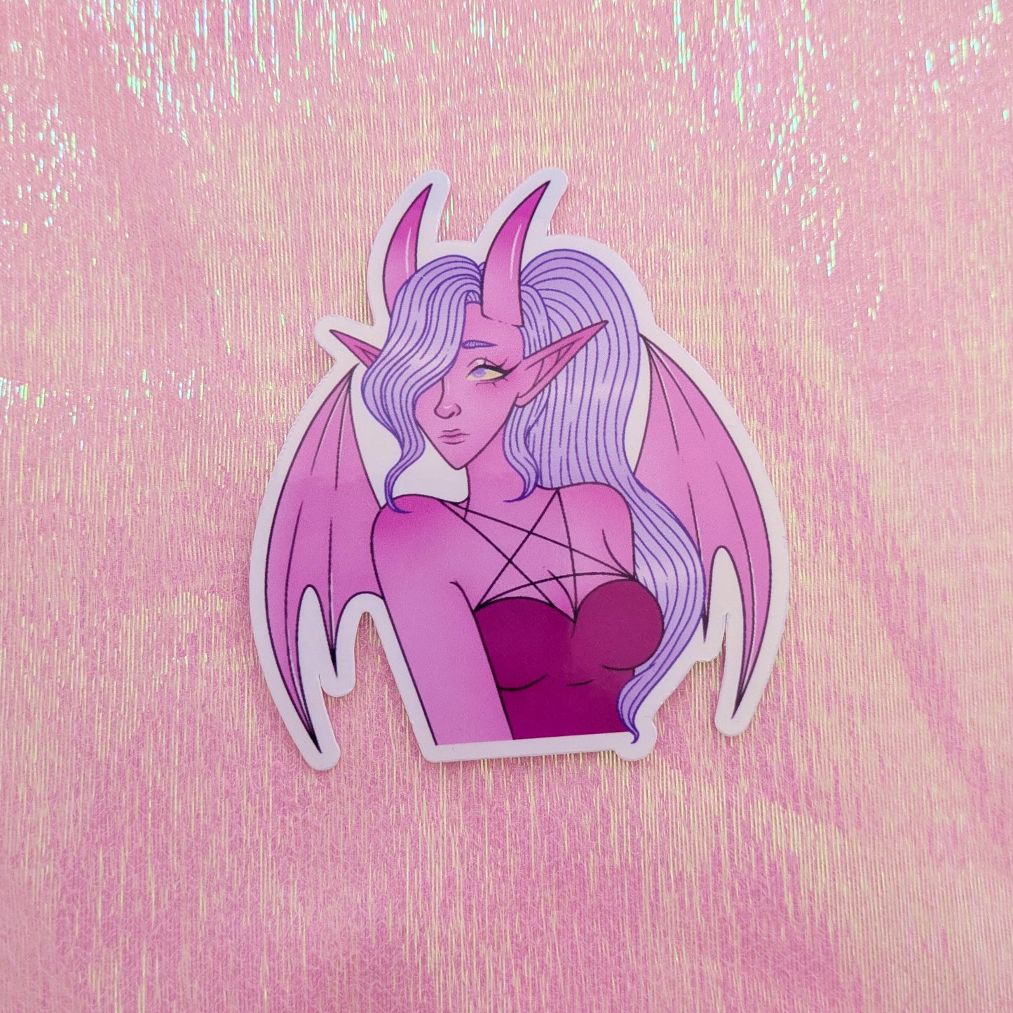 Pink Succubus Sticker