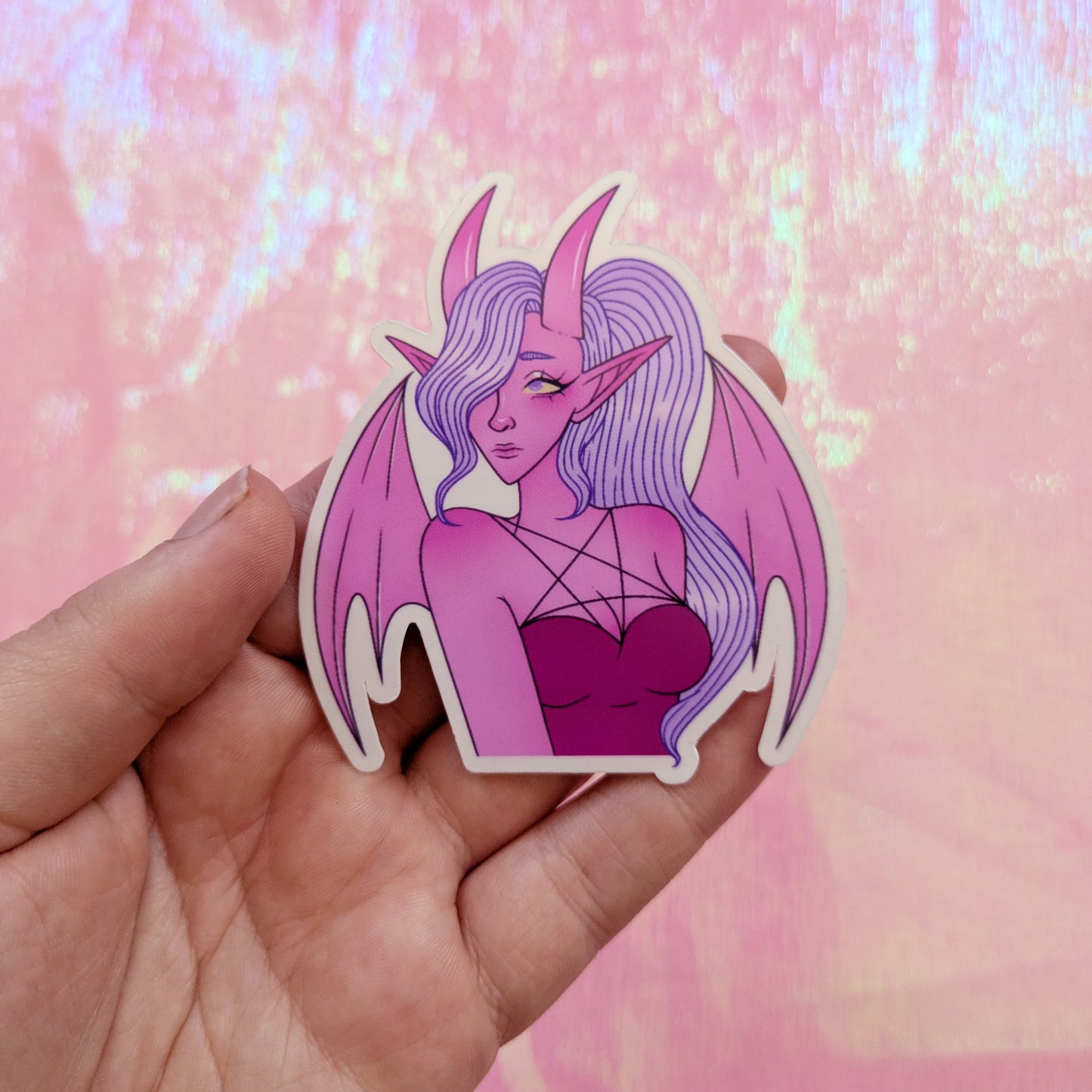 Pink Succubus Sticker