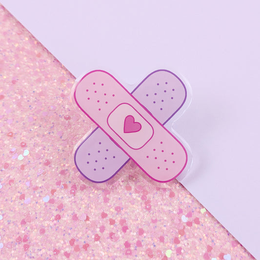 Crossed Bandages Acrylic Pin