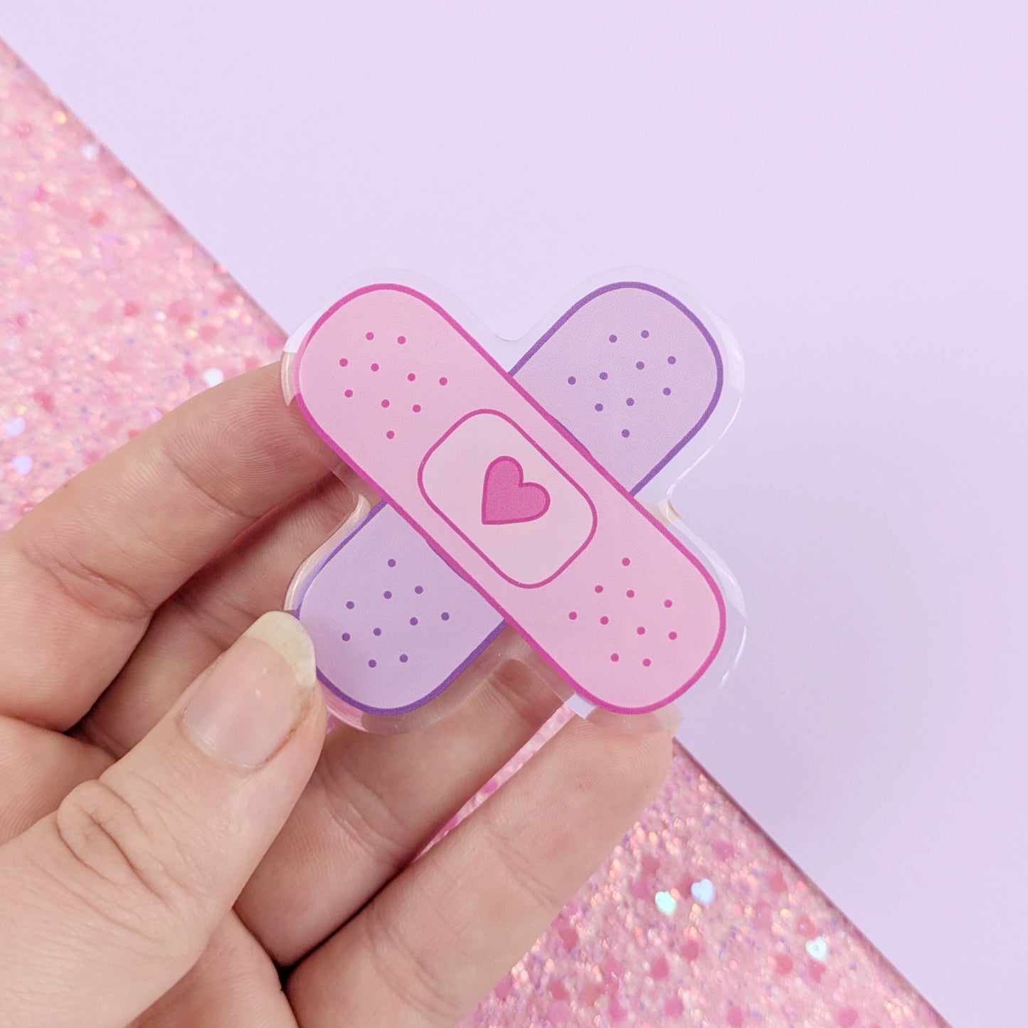 Crossed Bandages Acrylic Pin