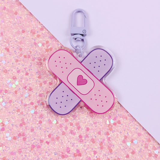 Crossed Bandages Acrylic Keychain