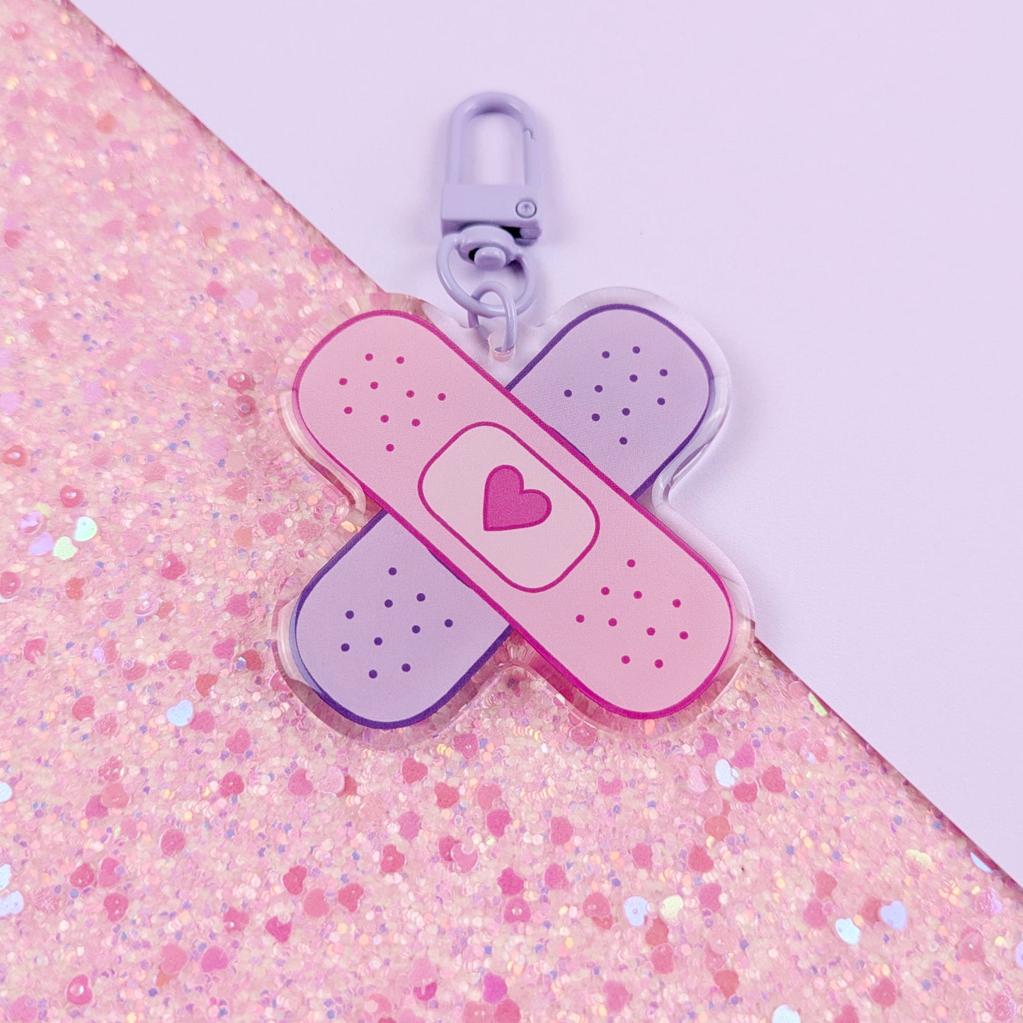 Crossed Bandages Acrylic Keychain
