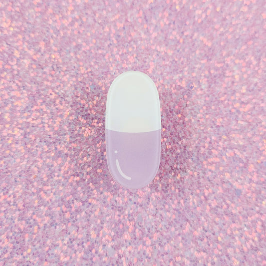 Purple Pill Acrylic Pin