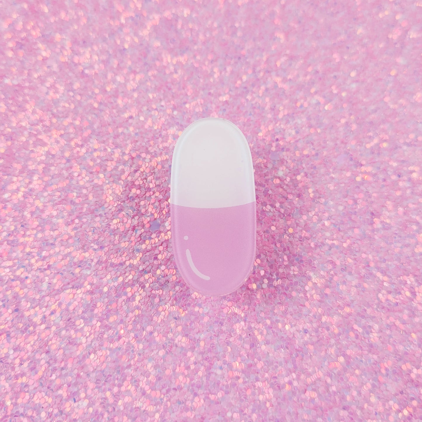 Pink Pill Acrylic Pin