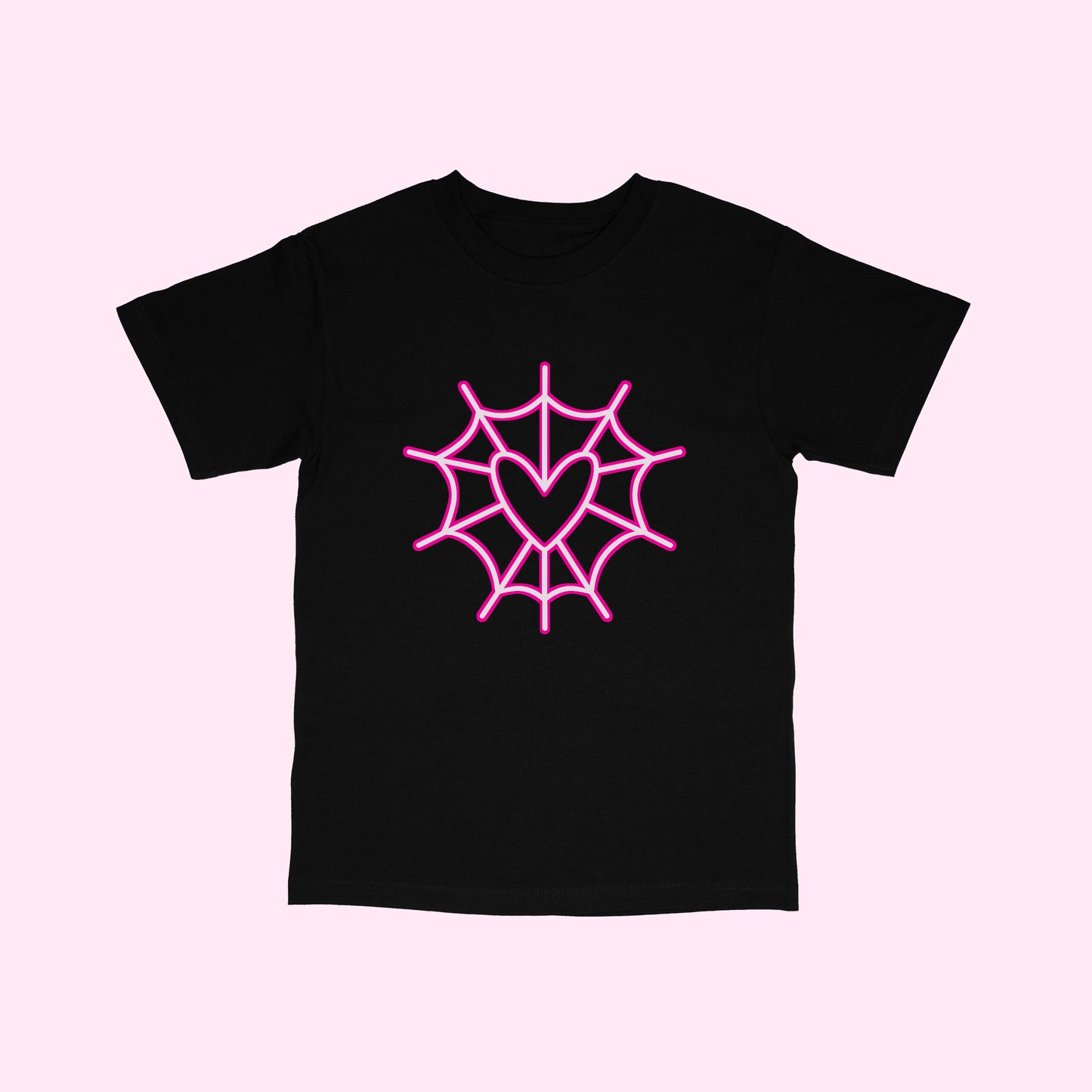 Angel Dust Heart Spiderweb T-Shirt (Sizes S-5XL)
