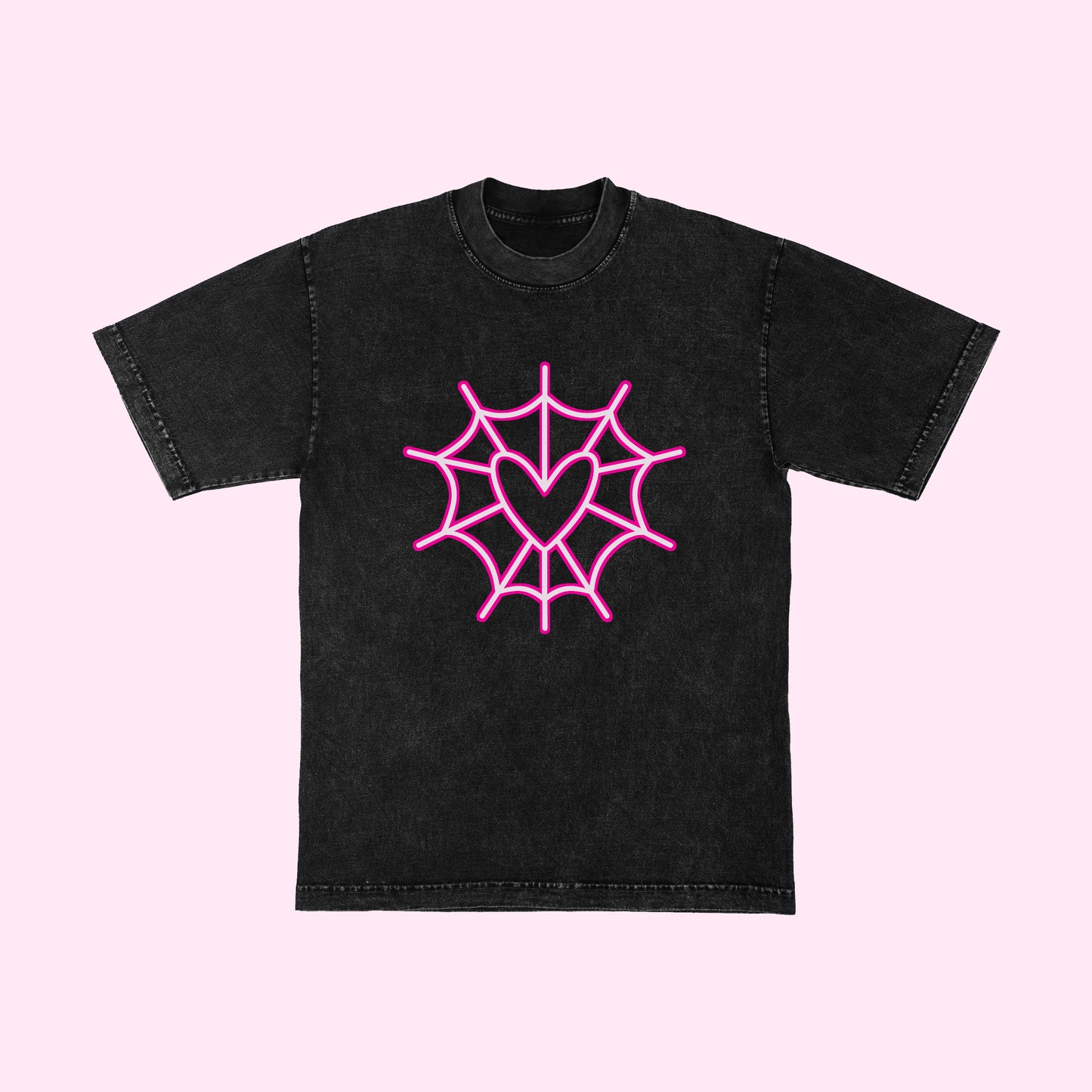 Angel Dust Heart Spiderweb T-Shirt (Sizes S-5XL)