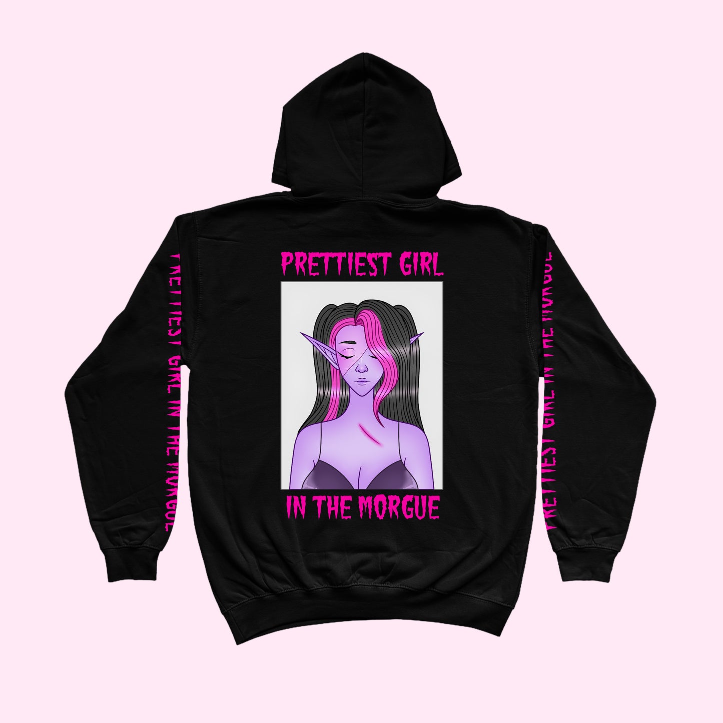 Prettiest Girl In The Morgue Hoodie (Sizes S-5XL)