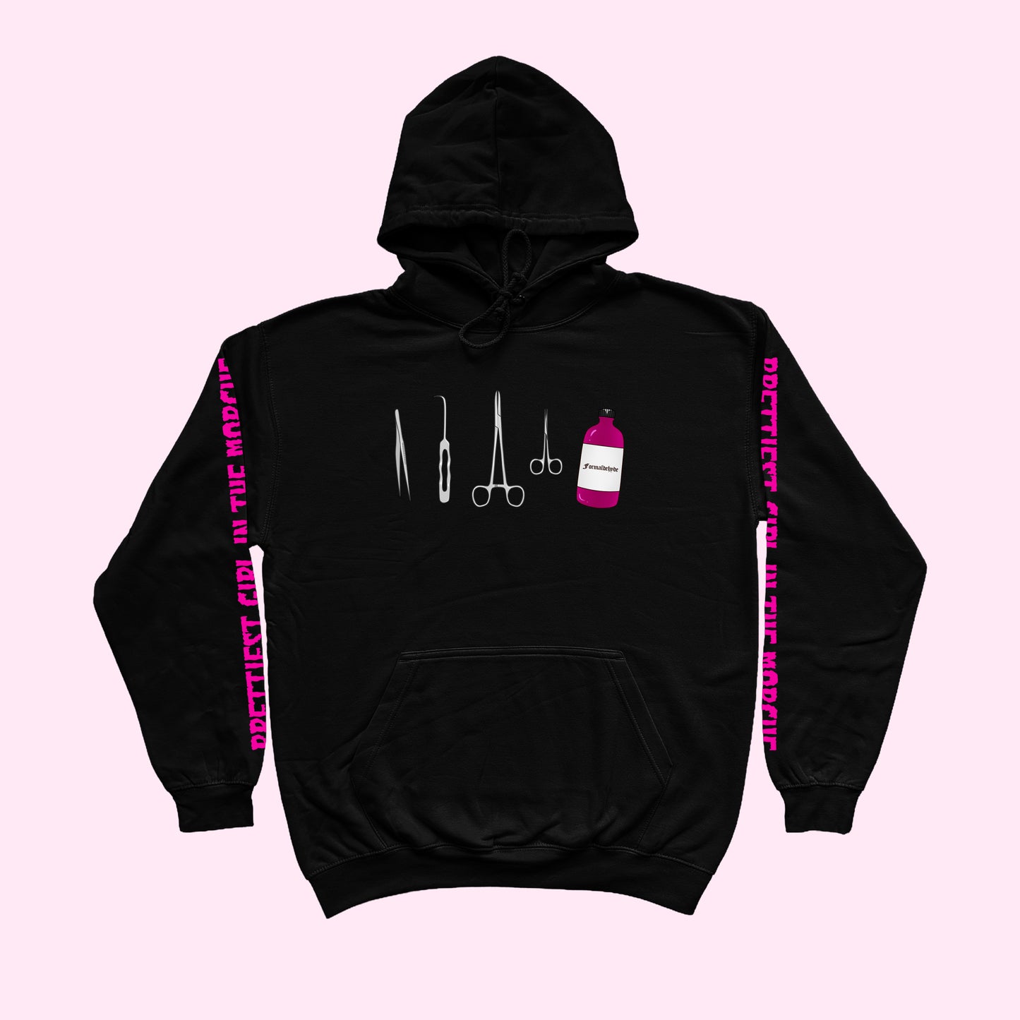 Prettiest Girl In The Morgue Hoodie (Sizes S-5XL)
