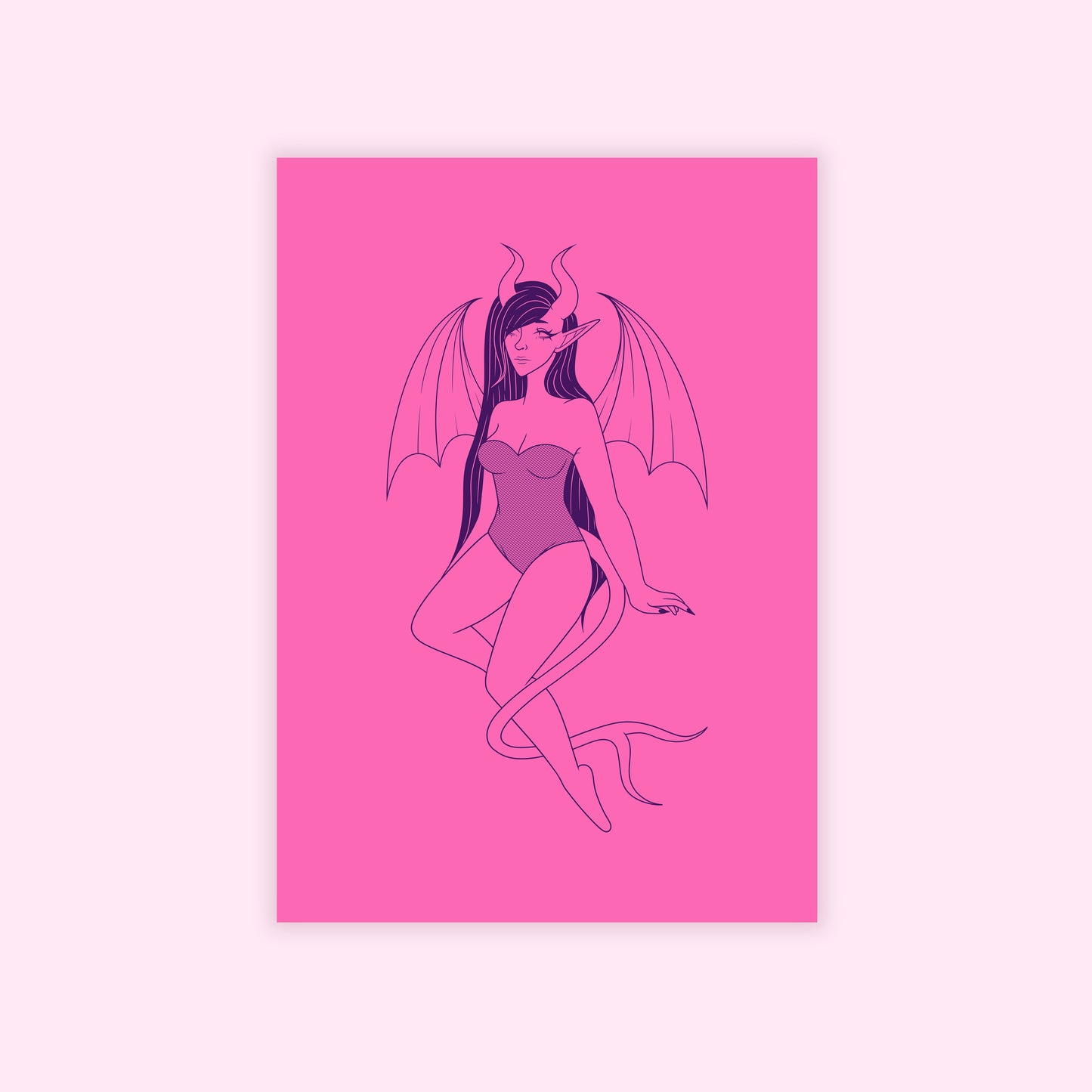 Succubus A4 Art Print