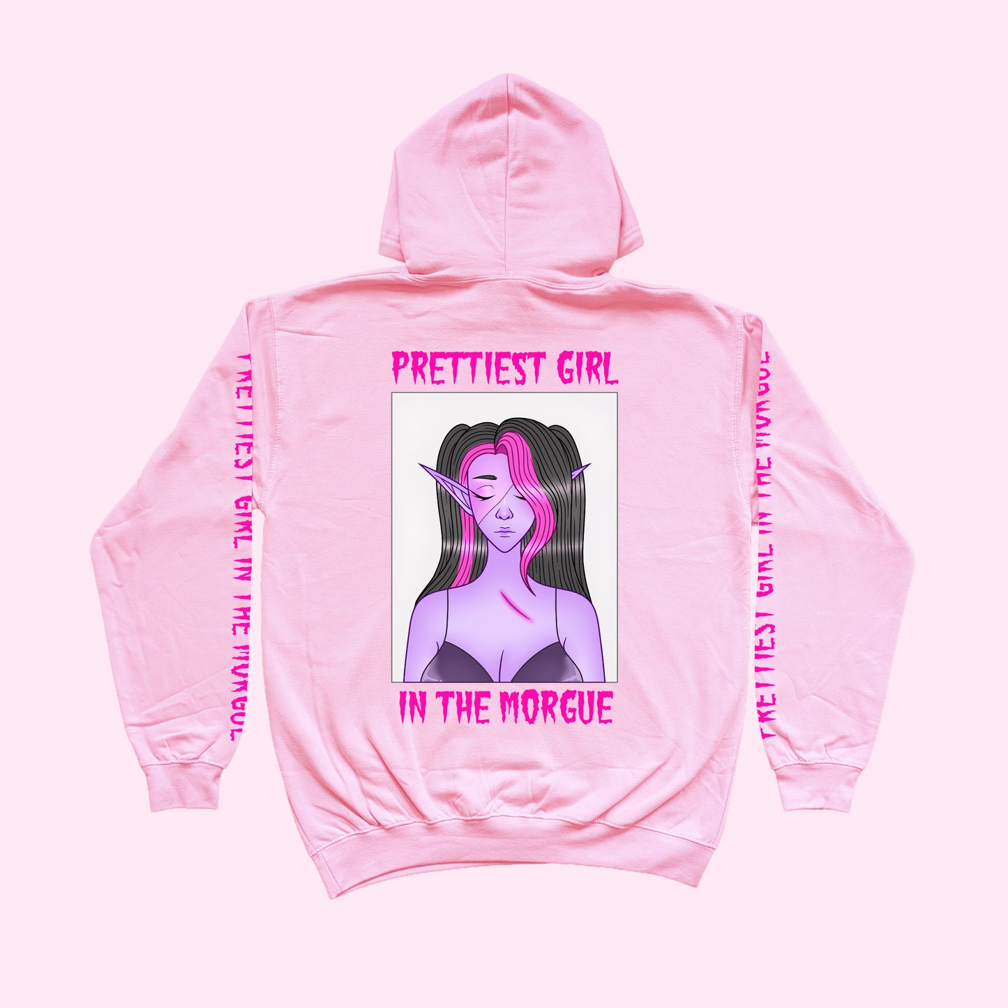 Prettiest Girl In The Morgue Hoodie (Sizes S-5XL)