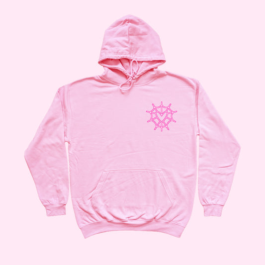 Angel Dust Heart Spiderweb Hoodie (Sizes S-5XL)