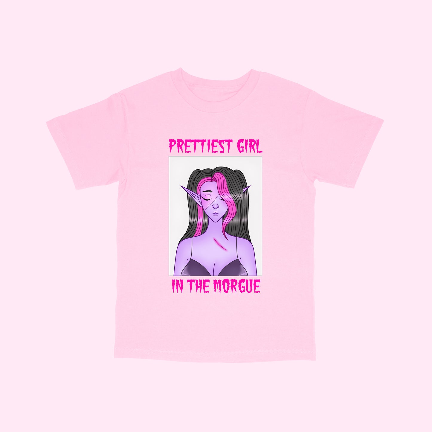 Prettiest Girl In The Morgue T-Shirt (Sizes S-5XL)