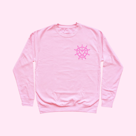 Angel Dust Heart Spiderweb Sweater (Sizes S-5XL)